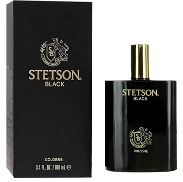 Stetson Black Cologne for Men Spray 3.4 Ounces