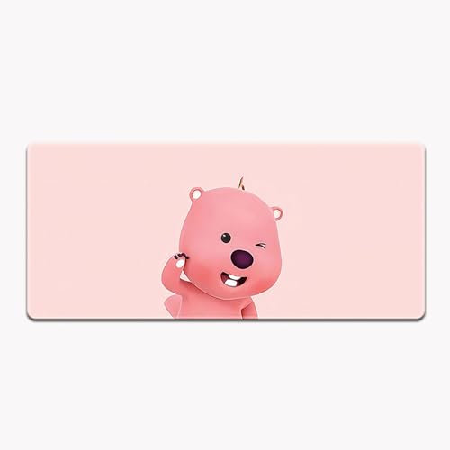 HDkxbf Alfombrilla De Ratón For Juegos De Anime, Ordenador Portátil, Alfombrilla De Escritorio De Anime, Impermeable Y Antideslizante(Loopy-15,900x400mm)