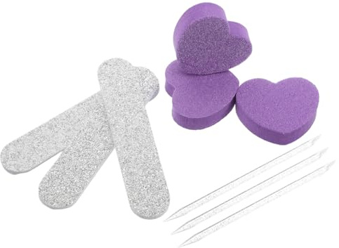 SAFIGLE 10sätze Maniküre-feilen-set Mit Schwammpuffer Nagelformungsfeilen Für Fingernägel Und Zehennägel Reise-kit Nagelpflege-werkzeugen Packung Versorgung