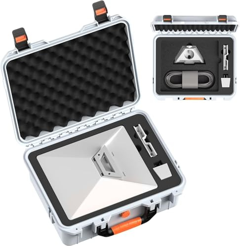 daboot Starlink Minifodral - Starlink Mini-tillbehör vattentätt bärbart hårt skyddande PP-resefodral med förskuret skum för Starlink Dishy, Färg: grå, Resor