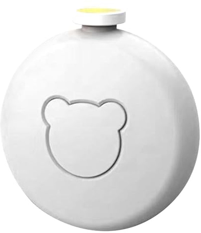 Lime à ongles électrique, sans danger pour bébé, broyeur automatique silencieux, soin des ongles doux, design lisse, léger, parfait pour les tout-petits, (blanc/orange)