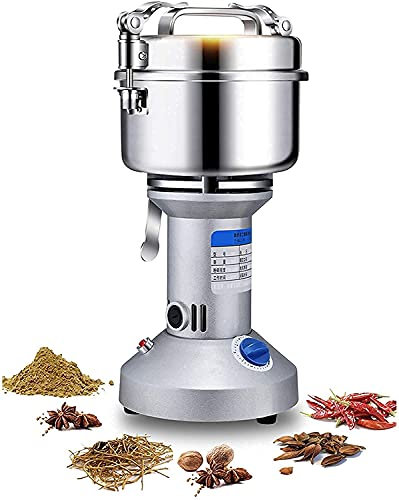 OZBME Automatic Brewing Coffee Grinder Electric Grain Steel Safety Upgraded Spice Herb Pulverizer High-Speed 70-300 Mesh Cereals Dry Machine,Safe A