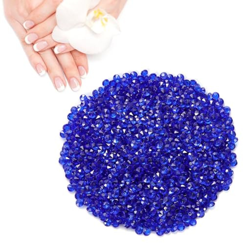 TOYANDONA 1000 Piezas Cristales Acrílicos Transparentes Dispersos para Boda Color Azul Oscuro Decoraciones para Jarrones y Manualidades