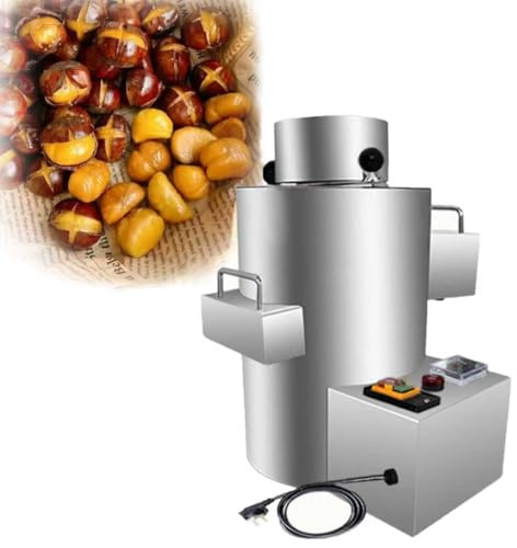 JIMINHUIXIN Pelatrice Elettrica per Castagne Senza Danni, Macchina Automatica Pela Castagne Professionale 550W da 200 kg/h, Sbucciatrice con Taglio Castagnes Preciso per attività Commerciali