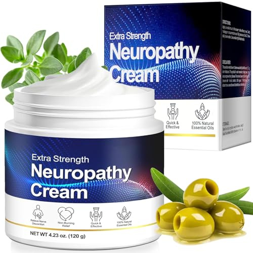 Neuropathy Pain Relief for Feet, Soothing Neuropathy Cream - Plant-Powered Formula for Nerve Discomfort in Feet, Hands & Legs, Cooling Relief for Tingling, Burning Sensations, 120g