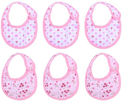 ERINGOGO Set 3 Bavaglini per Bambole 18 Pollici Accessori per Alimentazione Bambole Ragazzo Ragazza Asciugamani per Saliva in Stoffa Colorati per Gioco e Bambine