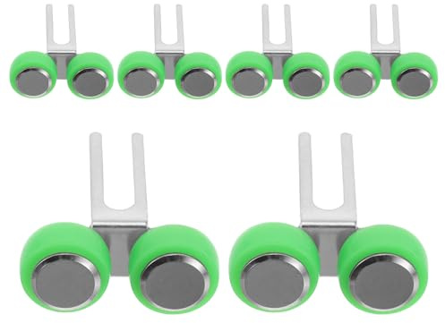 KONTONTY Lot de 6 Galets de Rail de Porte Coulissante en Matériau Robuste Roulettes Silencieuses pour Portes de Placard et Porte-Fenêtre Kit Complet pour Remplacement Facile et Usage
