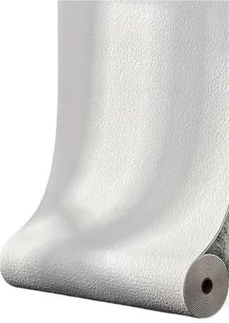AYWTIUN Wärmedämmende Tapete 50 cm x 10 m Leinenschaum, selbstklebend, einfarbig, verdickt, wasserdicht, for Hintergrundwand, Renovierung, Tapete, Wandaufkleber(White)
