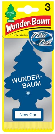 Arbre Magique Kit de 3 parfums désodorisants au pin New Car Senteur longue durée pour la voiture, la maison, le bureau, etc, bleu