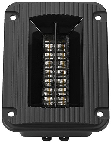 MONACOR RBT-95SR Bändchen-Hochtöner, Magnetostat mit Hornvorsatz und Neodym-Magnetsystem zum Selbst-Einbau, Hochtonlautsprecher für eine brillante, feinzeichnende Hochtonwiedergabe, in Schwarz