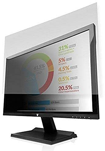V7 PS24.0W9A2- 2E 24 Blickschutzfilter (16:9, 53,11 x 29,79 cm / 20,91 x 11,73 Zoll, matt/glossy, Reinigungstuch, Befestigungslaschen)