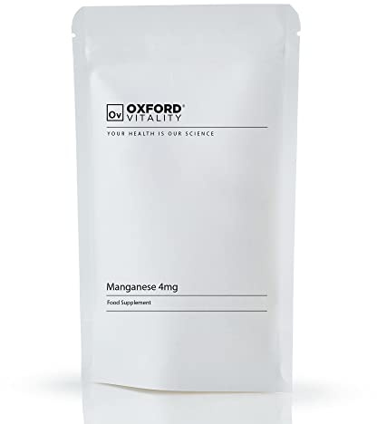 Manganese Supplement | 4mg Tablets for Cartilage and Bone Health | Oxford Vitality
