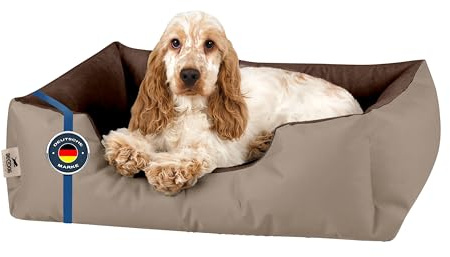 BedDog Hundebett LUPI Hundekissen Hundekorb mit Waschbarem Bezug | Hundesofa Schlafplatz und Liegeplatz für Alle Hunderassen, Formstabil Gepolstert, Sechs Größen von S bis XXXL
