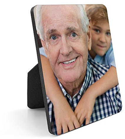 LolaPix Portafotos de Madera Personalizado con Foto, Texto o Imagen, Original y Exclusivo. Varios Modelos Disponibles. Rectangular 10X13