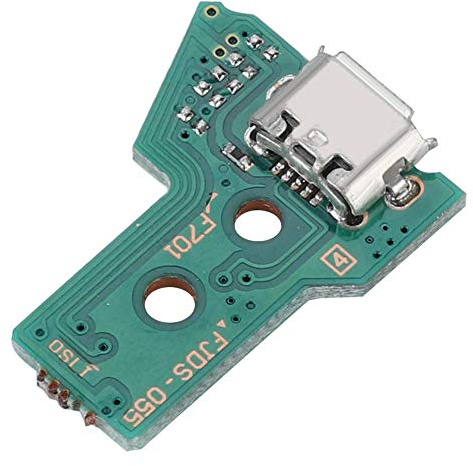 Bewinner Carte de pour Plaque de Recharge USB de Remplacement JDS-050 Port pour contrôleur Nouveau modèle Plaque de USB pour Carte contrôleur