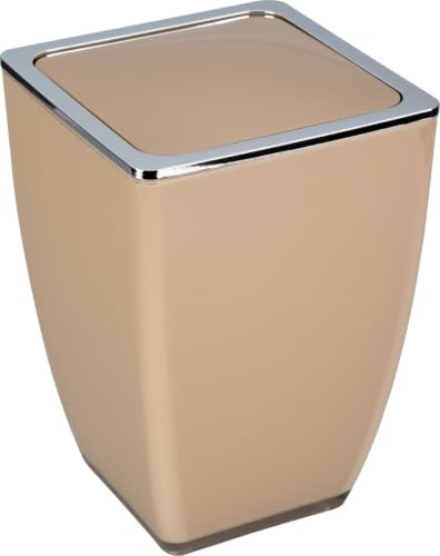 TrendLine Kosmetikeimer Cube 5l cappuccino Mülleimer Schwingdeckeleimer Badeimer