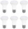 Akynite Bombilla Focos LED R63 E27 7W Luz Cálida 2700K, 665LM, 120 grados de Luz, Equivalente a Halógena E27 60W, 230V, Lámpara Reflectora LED R63 para de Cocina, no regulable, pack de 6