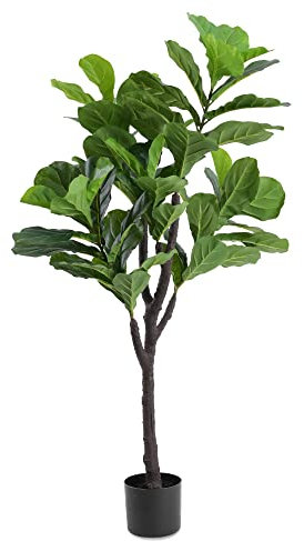Keloteven Árbol de higuera Artificial Artificial de Hoja de violín, FL125