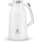 IDEUS Cafetière isotherme à double paroi en acier inoxydable - 2 l - Garde au chaud pendant 12 heures - Pour 15 à 20 tasses - Blanc