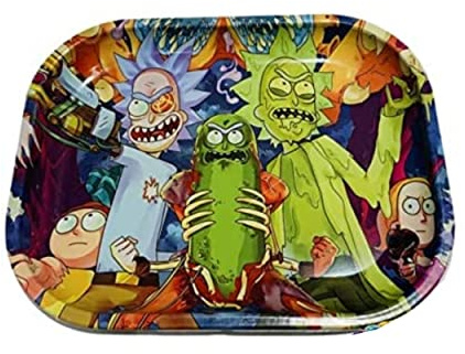 Vassoio di rotolamento Rick e Morty presentazione Rolling Tray. Pratico e molto resistente. Disponibile in 2 misure (29 x 19)