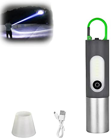 ZUICC Lampe de poche LED extensible Mini lampe de poche LED portable 1000 lumens Torche Lampe de Poche LED USB Rechargeable Puissante Zoomable Étanche Lampe Tactique pour Camping Randonnée Urgence