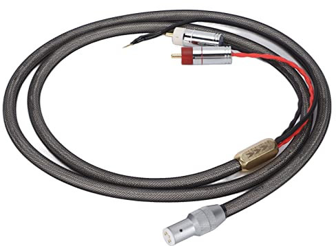 LP-Schallplatten-Tonarmkabel, Cinch auf 5-Pin-XLR-Buchse mit Erdungsdraht, Vergoldeter 5-Pin-XLR-Buchsenstecker, Versilberter Kernleiter für LP-Schallplatten-Phonographen (1M)