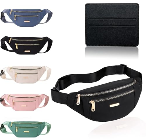 BAIYSFFG Sac Banane à la Mode Sac Ceinture Unisexe Sac Ceinture de Mode Décontracté pour Voyage Sac Banane avec 3 Poches à Fermeture Éclair pour Femme Homme Sports Course à Pied Randonnée Jogging