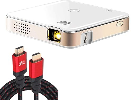 KODAK Luma 150 Ultra Mini Pocket Pico Projector - Built in Rechargeable Battery & Speaker, 1080P Support Portable Wireless LED DLP Movie & Video Travel Projector with 6FT HDMI Cable