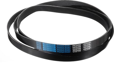 sourcing map 6K965/6PK2450 Serpentine Belt 6 Ribs 2450mm Length x 21mm Width x 5mm Height, EPDM Poly V Belt, Multi Wedge Micro V Belt for Vehicle