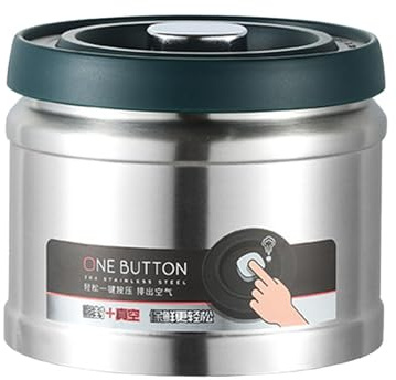 F Fityle Airtight Sealed Coffee Canister Coffee Storage Container Tea Storage Container Vacuum Sealed Jug for Grain Coffee Beans Rice, 1100ml