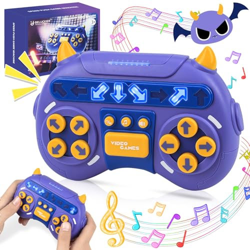 xinrongda 5 6 7 Year Old Boy Gifts, Electronic Handheld Games Consoles Toy Gifts for 5+ 6+ 7 8 9 Year Old Boys Girls, Pop Fast Push Game Fidget Toys, Birthday Presents Sensory Toys for Autism