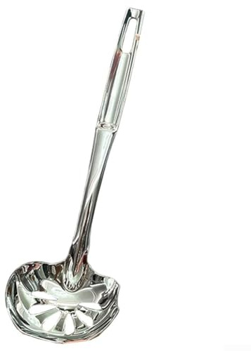 Stainless Steel Soup Spoon Colander Sieve Kitchen Tool Hot Pot Colander, Long Handle Steel Slotted Spoon Cooking Utensil for Hotpot(2)