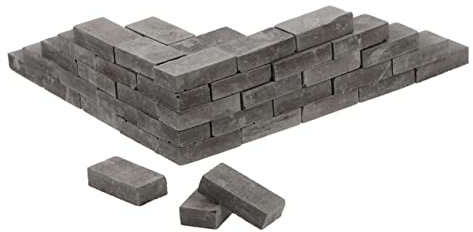 Alasum 50stücke Miniatur Ziegel Sandtisch Landschaftsbau Falsche Ziegel Mini Haus Dekorationen DIY Miniatur Ziegelstein Bausteine Requisiten Für Sandkasten Szenen Und Feengärten