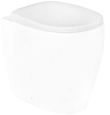 Copriwater originale per wc anziani e disabili HERA, in ABS bianco con chiusura rallentata e sgancio rapido