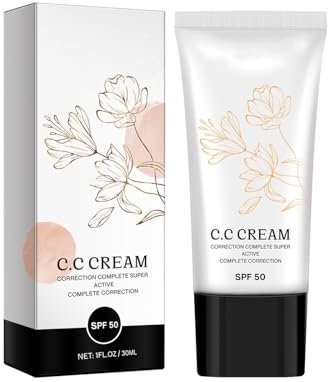 Koreanische Farbwechsel-CC-Creme,Koreanische CC-Creme,Koreanische CC-Creme Mit Spf 50, Sonnenschutz Foundation Und Concealer, Koreanische Cc-Creme Selbstanpassend Für Reife Haut (1pcs)