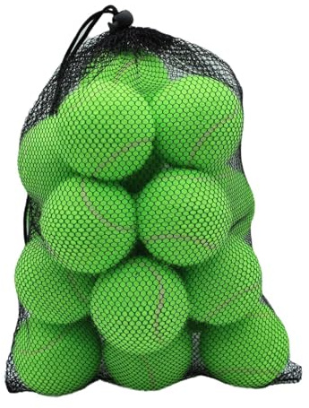 Pegciuho 20 Elastische Tennisbälle, Wettkampf-Tennisbälle, Freizeit-Trainingsbälle, Verschleißfest, für Freizeit, Kindersporttraining Tennis, Tennisbegeisterte Und Sport (2,52 Zoll Durchmesser)