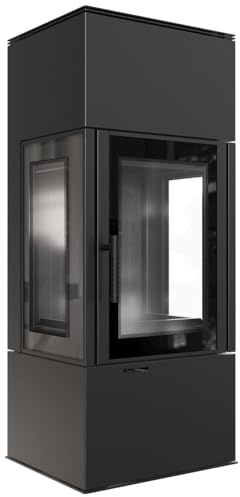 KRATKI Kaminofen aus Stahl Thor Black Ø 150 8 kW