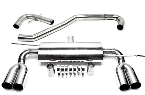 TA Technix Duplex Rennsportauspuffanlage aus Edelstahl mit Endrohr 2x76mm rund scharf, Art.-Nr. RSG5ADE276S