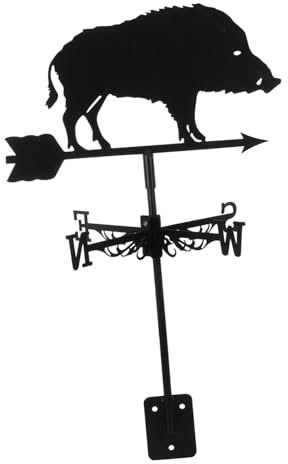 BESPORTBLE Wetterfahne Aus Metall Wetterindikator Für Garten Und Dach Robuste Und Detailreiche Wetterfahne Für Outdoor-Dekoration Für Gärten Bauernhöfe Und Landschaftsgestaltung