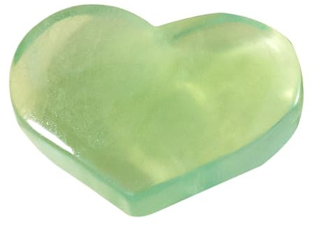 Jvjggag Piedra de palma de fluorita, piedras pulidas en de corazón, gemas de verde para meditación, amatista, tallada, piedras preciosas de bolsillo Reiki, roca natural