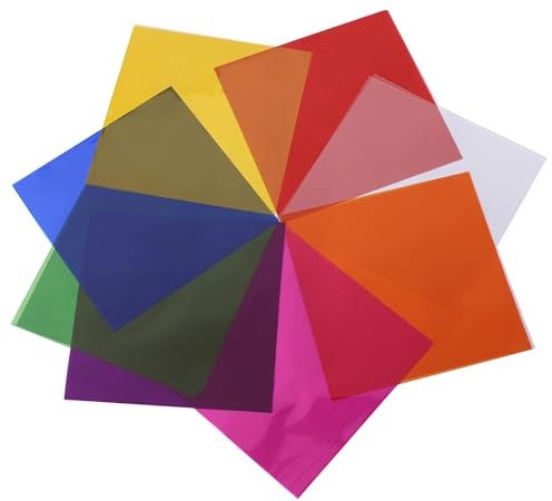 DWUENT 160 feuilles de papier cellophane coloré à usage mixte, 15,5 x 15,5 cm et 19 x 19 cm – Lot de 8 papiers acétate pour emballage cadeau (131 g)