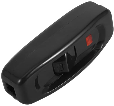 Interruttore a Filo con Indicatore LED Nero per Lampade