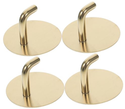HOMSFOU 4 Pièces Lot De Crochets Adhésifs Pour Serviettes De Bain Crochets Muraux Sans Perçage Peignoirs Et Vêtements Pour Surfaces Lisses