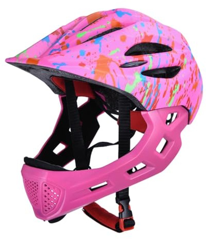 Casco integrale da bici per bambini, design leggero, per ciclismo, pattinaggio, equitazione, ragazzi e ragazze