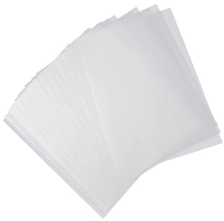 Zerodeko 120Pcs Transparent Tracing Paper Pack Translucent Parchment for Sketching Copying Engineering Drawings Art Craft Calligraphy Overlays and Design Tracing