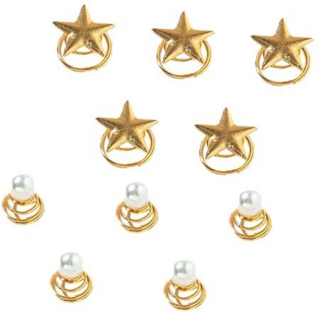 ABOOFAN 10piezas Espirales Cabello Horquillas para Boda Accesorios de Pelo Espiral para Mujeres Pinzas Cabello Espiral para Bodas Adornos de Novia para Horquillas Pelo