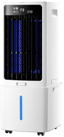 aire acondicionado portatil, Aire Frío Evaporativo 12L, 3 Velocidades,800 m³/h Aparato Ecológico, Mando a Distancia, Temporizador 12H, para Dormitorio, Cocina, Soggiorno, ufficio