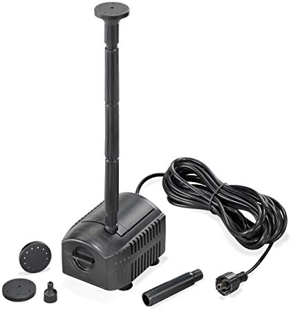 esotec Solar Einzelpumpe FOUNTAIN 200 250 pro, 6-8V/DC Teichpumpe, universell einsetzbare Ersatzpumpe, Zubehör, Brunnenpumpe Gartenteich, DIY Gartenbrunnen, outdoor, IP68 101990