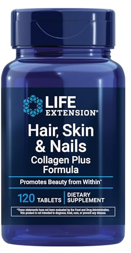 Life Extension Hair, Skin, & Nails- Collagen Plus, 120 Count