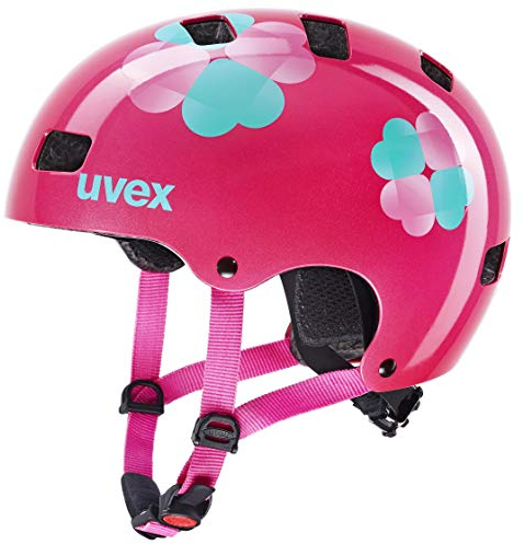 uvex Kid 3 - robuster Fahrradhelm für Kinder - individuelle Größenanpassung - waschbare Innenausstattung - pink Flower - 51-55 cm